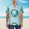 thumbnail image 4 of Balery Dreaming Travel Print Men's Hawaiian Shirts Short Sleeve Beach Shirt Relaxed Fit Vacation Button Down Shirts-XX-Large, 4 of 9