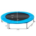 thumbnail image 2 of SUGIFT 38 inch Mini Trampoline Heavy Duty Steel Frame Folding Trampoline Blue, 2 of 6