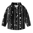 thumbnail image 5 of AUNVITO Boys & Girls Polka Dot Print Button Down Shirt Long Sleeve Casual Shirt Jacket Spring Summer 3-16 Years, 5 of 5