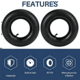 thumbnail image 4 of 4 PCS 4.10/3.50-4 Inch Inner Tube Tire for Hand Truck, , Cart, Lawn Mower,4.10-4 Replacement with Crowbar, 4 of 8