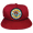 Burgundy, variant on Skull and Roses Adjustable Hat - Black