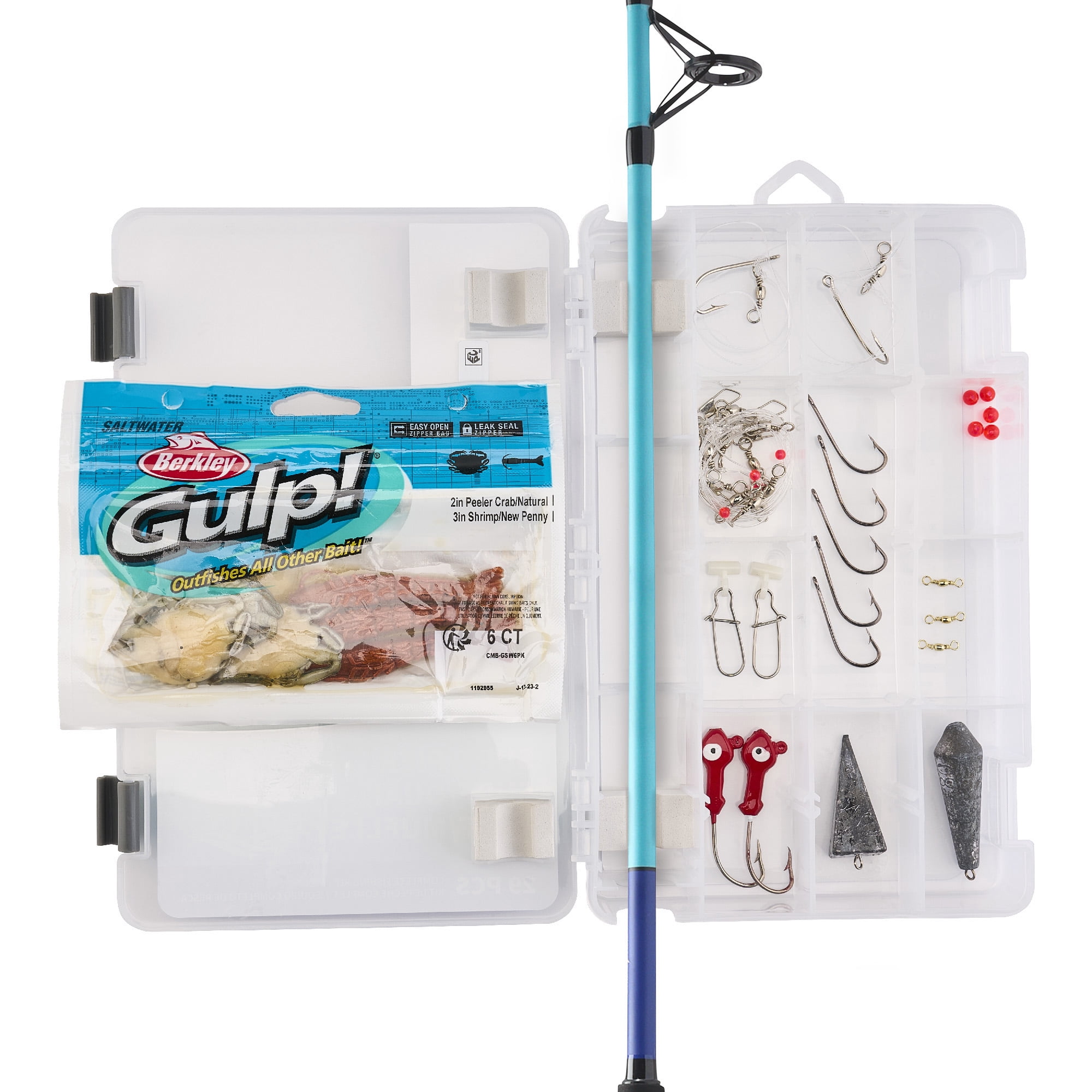 Shakespeare Catch More Fish Surf/Pier Spinning Reel and Fishing Rod Combo