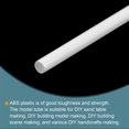 thumbnail image 3 of 5pcs 20" Plastic Model Tube ABS Solid Round Bar 0.2" OD White Easy Processing for Model Making DIY, 3 of 5