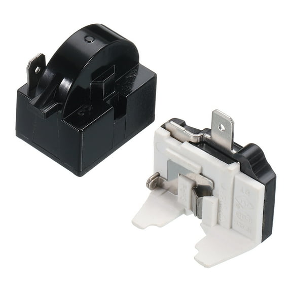 Uxcell 4Pcs Refrigerators PTC Starter Relay 1 Pin 4.7 Ohm Overload Protector 1/2HP for Fridges Beverage Freezer