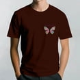 thumbnail image 2 of NAMTYQX T Shirts for Man Short Sleeve Lightweight Plus Size Cosy Pattern Crew Neck Soft Lounges Casual Loose Fit Mens T-Shirts Wine Size 5XL, 2 of 5