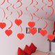 thumbnail image 3 of Colgante de fiesta en espiral de PVC, colgante de amor, remolino de papel de aluminio, flor de amor, decoración de techo de plástico, 3 of 5