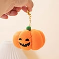 thumbnail image 2 of Cartoon Pumpkin Keychain Plush Pumpkin Charm Cute Key Ring Vintage Halloween Accessories for Purse Backpack Decoration, 2 of 7
