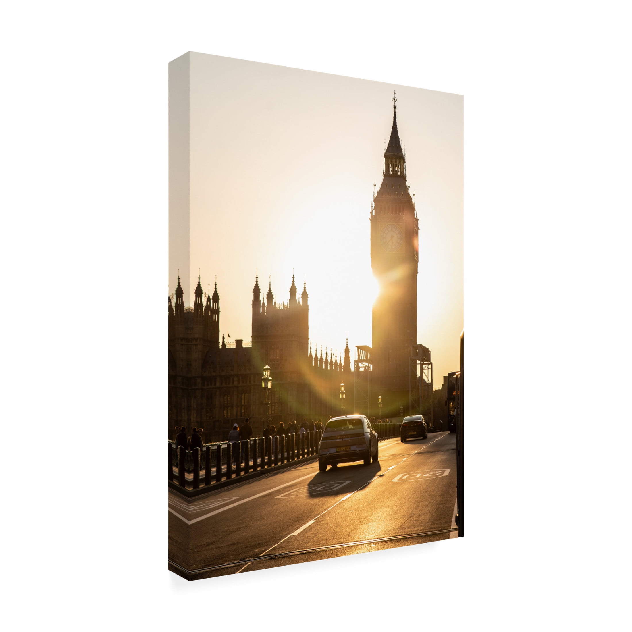 Canvas Wall Art - Allison Burton 'London2024' Wall Art for Living Room, Bedroom, or Office Décor by Trademark Fine Art - 12 x 19 Inches