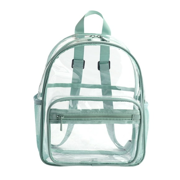 Mochila transparente grande de capacidad, PVC almacenamiento, para estudiantes