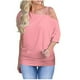thumbnail image 1 of Camiseta informal con hombros caídos y manga larga a la moda para mujer Pompotops hfajkhk132784, 1 of 5