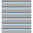 thumbnail image 3 of Chevron Duvet Cover Set, Geometric Pattern with Contemporary Style Bicolour Zigzags, Decorative 3 Piece Bedding Set with 2 Pillow Shams, Queen Size, Sky Blue Charcoal Grey, by Ambesonne, 3 of 3