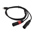 thumbnail image 1 of Tipo C Al Cable De Audio Masculino Dual XLR Chip Hifi De 32 Bits/384kHz, Salida Estéreo Para Un Mezclador De Altavoces Amplificador, Nylon Trenzado, 1 of 7