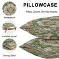 thumbnail image 5 of Green Boho Throw Pillow Covers 16x16 Inch Set of 2, Vintage Ethnic Tribe Southwestern Waterproof Outdoor Pillow Covers, Decorative Cushion Pillowcases for Couch, Sofa, Bed, Garden, Patio, 5 of 9