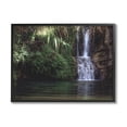 thumbnail image 2 of Stupell Industries Tranquil Waterfall Rainforest Environment Nature Clearing Photography Photograph Gray Framed Art Print Wall Art, Design by Daphne Polselli, 2 of 5