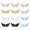 thumbnail image 1 of Uxcell 12Pcs Alas de Ángel para Manualidades, Alas de Tela Multicolores Brillantes Parches para Coser en Mochilas Vestido Manualidades DIY (5.3 Pulgadas), 1 of 6