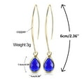 thumbnail image 2 of JunYeShi Crystal Earrings for Women - Long Teardrop Threader Earrings for Women, Casual or Bridal Statement Earrings, 2 of 3