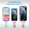 thumbnail image 3 of Protector de pantalla JeTech de cristal templado para iPhone 11/XR de 6.1 pulgadas, 3 of 6