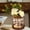 Bronze, variant on Rustic Farmhouse Table Centerpiece Vase with Artificial Flowers & LED Light Glass Jar Lantern, Battery Operated Hanging Decor Lamp, Ideal Farmhouse & Christmas Tabletop Ornament