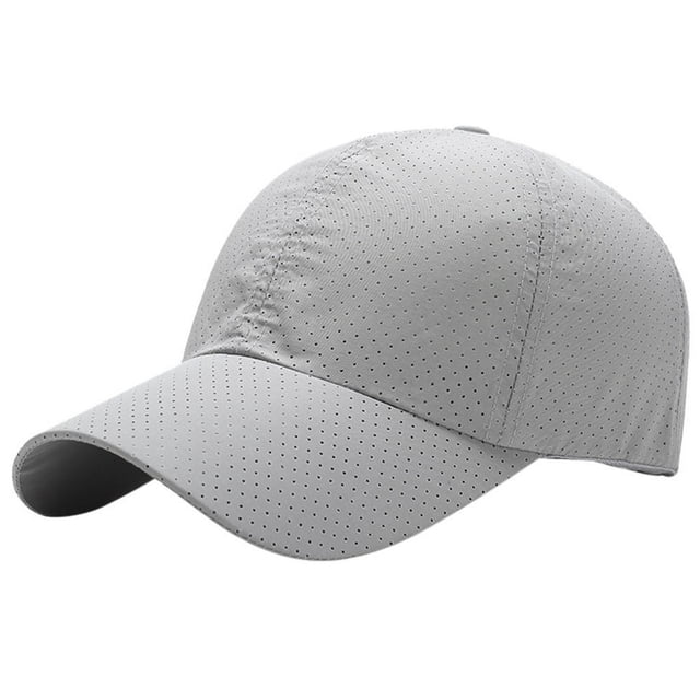 Chapeau de Sport Extérieur Course Baseball en Maille Hommes Séchage Rapide Visière d'Été Beige