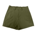 thumbnail image 7 of JWZUY 2023 Women's Stretch Twill Denim Shorts Regular Fit Hiking Jeans Shorts with Big Pockets Summer Bermuda Shorts 6-Army Green XXXXL, 7 of 7