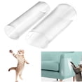 thumbnail image 5 of 14*48cm Cat Sofa Protector Transparent Cat Claw Protector Sticker for Fabric or Leather Sofa 4pcs, 5 of 5