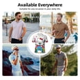 thumbnail image 6 of Lsque Sanrio Pattern Golf Shirts for Men Dry Fit Print Moisture Wicking Performance Short Sleeve Polo Shirt-Large, 6 of 7