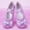 Purple, variant on FSYBOA Girl Dance Shoes, Elastic Straps Soft Sole Non Slip Closed Girl Ballet Shoes Beige Size 8.5(Toddler)