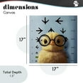 thumbnail image 3 of Four Eyes Chick Vision Canvas Wall Art, design by Lucia Heffernan, 3 of 8