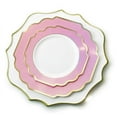 thumbnail image 4 of " OCCASIONS " 960 Piece set (120 Guests)-Heavyweight Wedding Party Disposable Plastic Plate Set - 120 x 10.5'' + 120 x 8'' + Silverware + Cups + Napkins (Imperial in Rose Pink & Gold), 4 of 4