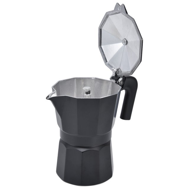 Cafetera De Aluminio, Olla Moka De Color Negro Para El Hogar YLSHRF 150ML