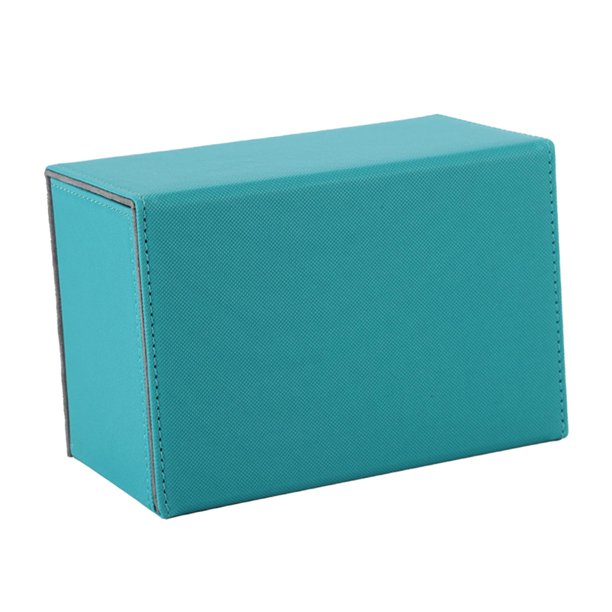 Caja de almacenamiento para tarjetas de juego, duradera, con buena protección, para cartas coleccionables deportivas. Azul