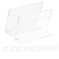 thumbnail image 4 of HEANUJJ 10Pcs Lightweight Transparent Acrylic Price Label Holder for Shops and Events, 4 of 8