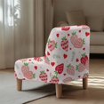 thumbnail image 5 of HELLHERO Stretch Elastic Bottom Armless Accent Chair Protector for Hotel, Stain Protection Armless Accent Chair Cover, Strawberry Pattern, 5 of 8