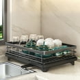 thumbnail image 3 of WRKEKC Clearance Expandable Kitchen Drying Rack with Drainboard - Countertop Dish Organizer (42.5x30x13.5cm), 3 of 7