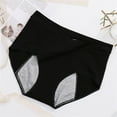 thumbnail image 2 of TANGNADE Culottes Menstruelles pour Femmes Taille Haute, Culottes Anti-Fuites en Coton pour la Nuit, Culottes Menstruelles en Coton, Noir, 2 of 9
