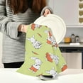 thumbnail image 3 of Cute Rabbit Carrot Dish Towels Set of 6, Bunny Washable Tea Towels Dishcloths Lint-Free 18x28 Inch Fast Drying for Kitchen Restaurant Bar Clean, 3 of 7