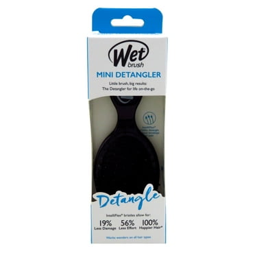 Wet Brush Detangler Black Mini Intelliflex (Pack of 2)