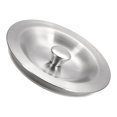 thumbnail image 5 of Uxcell Kitchen Drain Stopper Rubber Seal Stainless Steel Sealing Lid 3.54" x 0.47" Silver Tone, 5 of 5