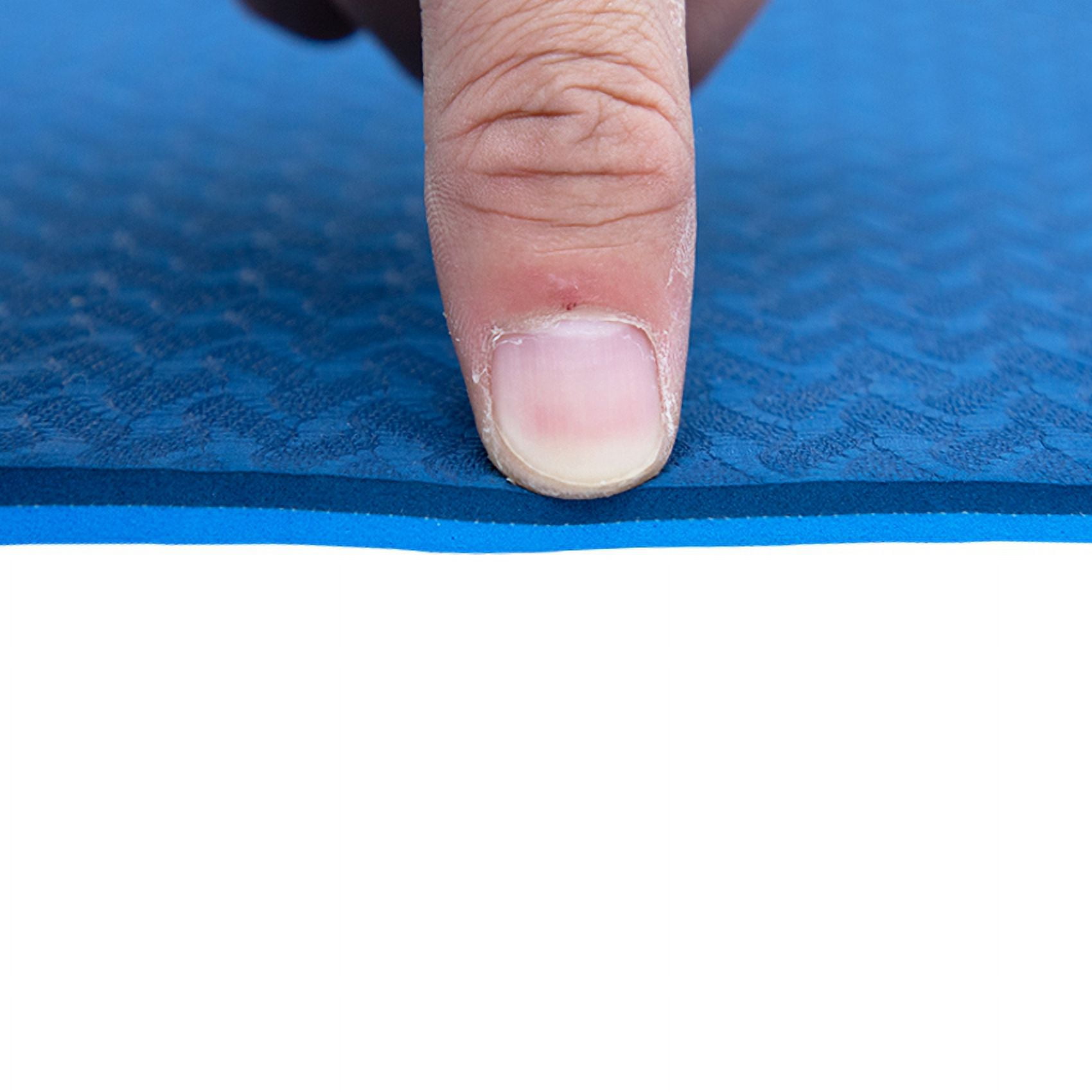 Ray Star Extra Thick Yoga Mat 24"x72"x0.24" Thickness 6mm -Eco Friendly Material- With High Density Anti-Tear Exercise Bolster