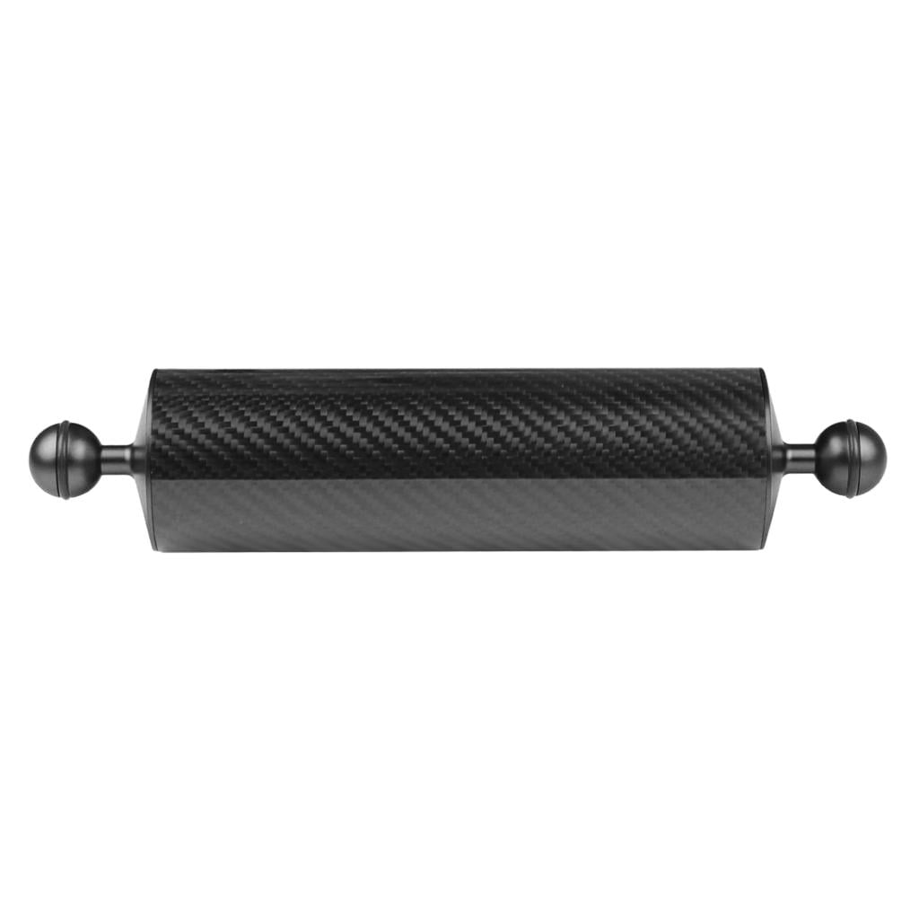Camera Light Mount System Underwater Carbon Fiber 10" 60mm Buoyancy Float Arm Black