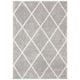 thumbnail image 3 of SAFAVIEH Parma Eglantine Geometric Shag Area Rug, Grey/Cream, 4' x 6', 3 of 10
