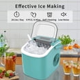 thumbnail image 2 of Ice Maker Countertop, Portable Ice Machine with Self-Cleaning, 26.5lbs/24Hrs, 9 Bullet Ice Cubes in 6 Mins, Ice Basket and Scoop, Ideal for Home, Kitchen, Bar, Camping, 2 of 12