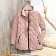 thumbnail image 2 of Yigetop Lightweight Quilted Jackets for Women, Printed Plus Size Women's Winter Quilted Jacket Long Sleeved Button Down Jacket Lightweight Padded Jacket Women's Quilted Lightweight Jackets Pink M, 2 of 4