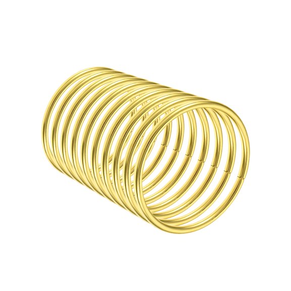 50mm(2") OD Metal Craft Hoops Rings Iron Gold Tone 10 Pack