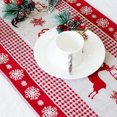 thumbnail image 2 of Bangcool Christmas Table Runner Decorative Cute Elk Party Table Runner Dinner Table Decor, 2 of 7