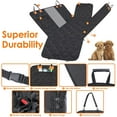 thumbnail image 3 of Funda para asiento trasero de perro de 137x147CM, estera de seguridad con Protector de ventana lateral, funda para asiento trasero impermeable resistente a arañazos, funda para perro SUV JM, 3 of 5