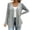 Gray, variant on yillto Plus Size Womens Cardigan Open Front Lightweight Soft Comfy Long Sleeve Loose Coats with Pockets