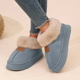 thumbnail image 6 of Ecetana Women's Bootie Slippers Memory Foam Furry Slipper Non-slip House Shoes with Fluffy Collar, 6 of 7