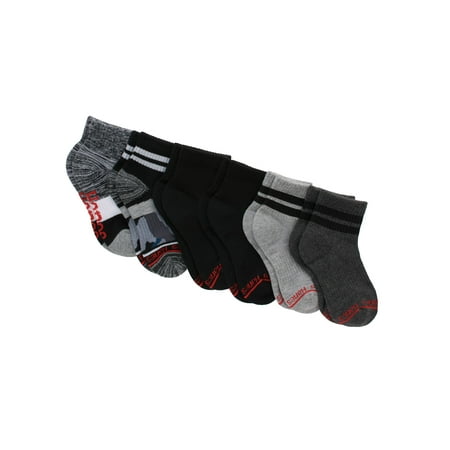 Hanes Originals Boys' Ankle Socks, 6-Pack, Sizes S-L