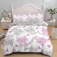 thumbnail image 1 of Cat Duvet Cover Set Digital Different Color Cartoon Cute Cat Bedding Set Bedclothes Double Queen King Size Polyester Qulit Cover, 1 of 7